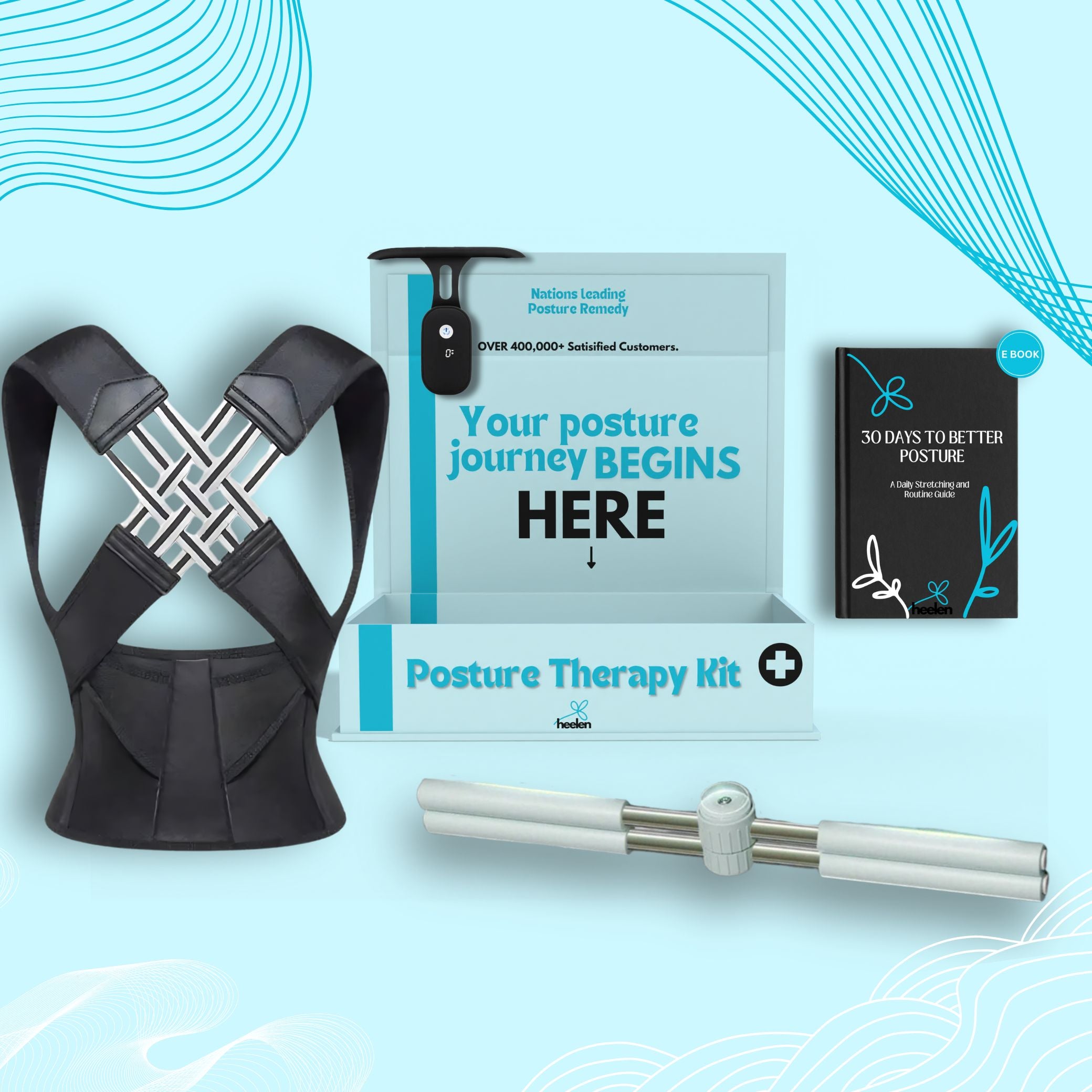 Maximum Posture Therapy & Pain Relief Package | 4 in 1