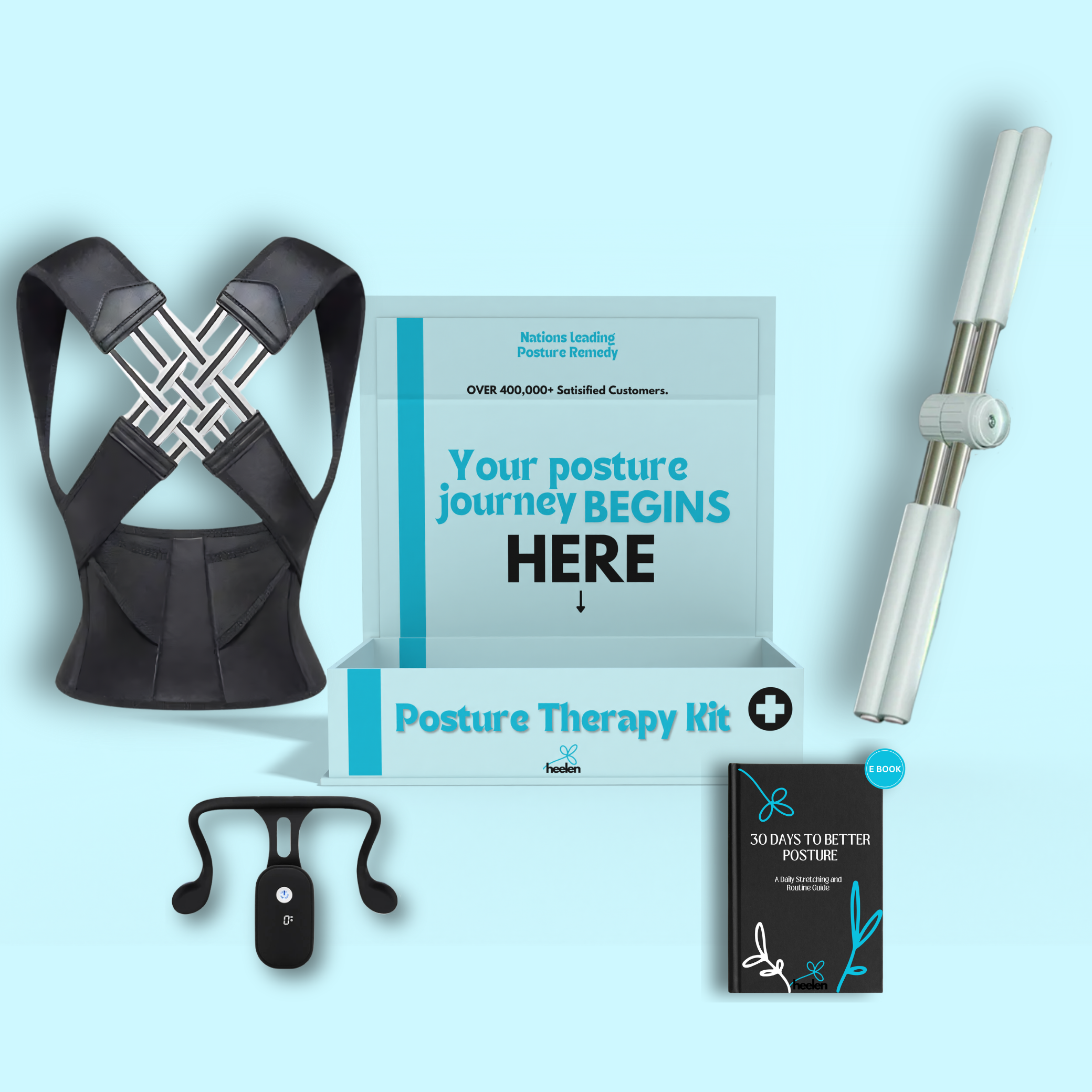 Maximum Posture Therapy & Pain Relief Package | 4 in 1